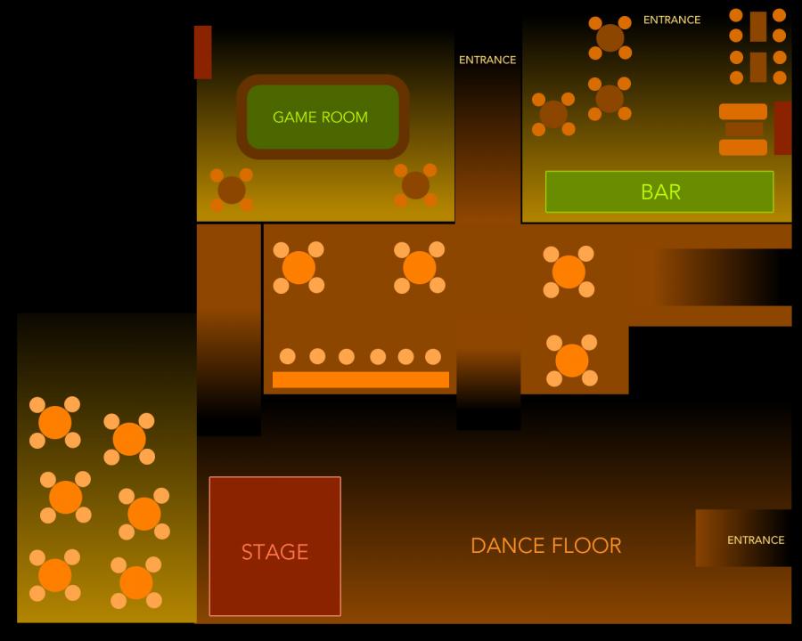 Sandy Shore's Jazz Weekender - After Party Seating Map